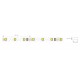Tira LED 5 mts Flexible ZIG-ZAG 60W 240 Led SMD 5050 IP20 RGB, Serie Profesional